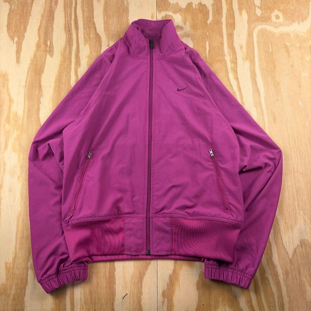 Nike Pink Track Jacket – Athletic Zip-Up – Good Condition
